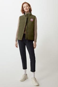 Chamarras Canada Goose Mujer Outlet - Freestyle Chalecos Verdes WV4109732